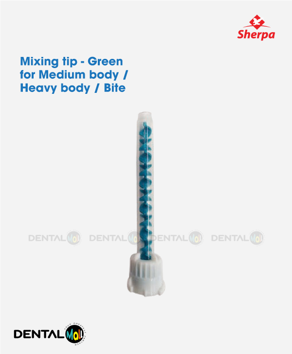 Mixing tip - Green for Medium body / Heavy body / Bite