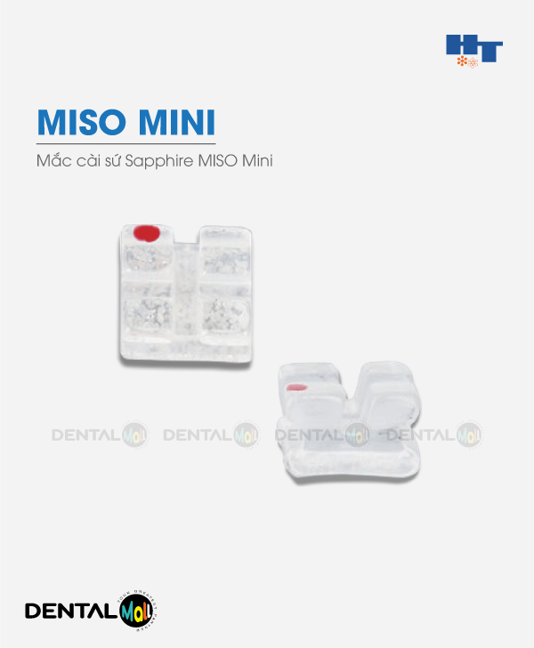 Mắc cài sứ Sapphire MISO Mini